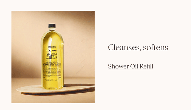 CLEANSES, SOFTENS | ALMOND SHOWER OIL REFILL 