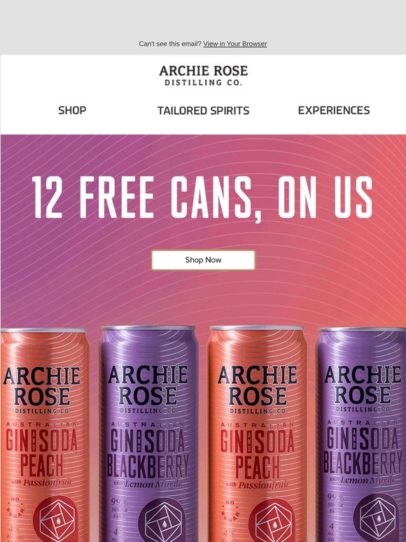 Get 12 Free Cans With Your Order. Drinks Sorted.