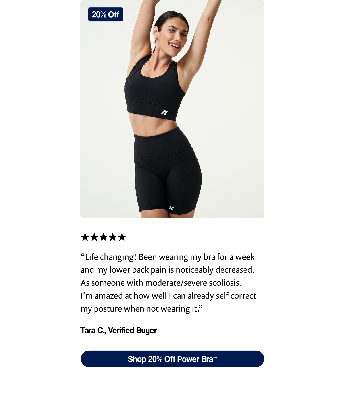 Shop 20% Off Power Bra®