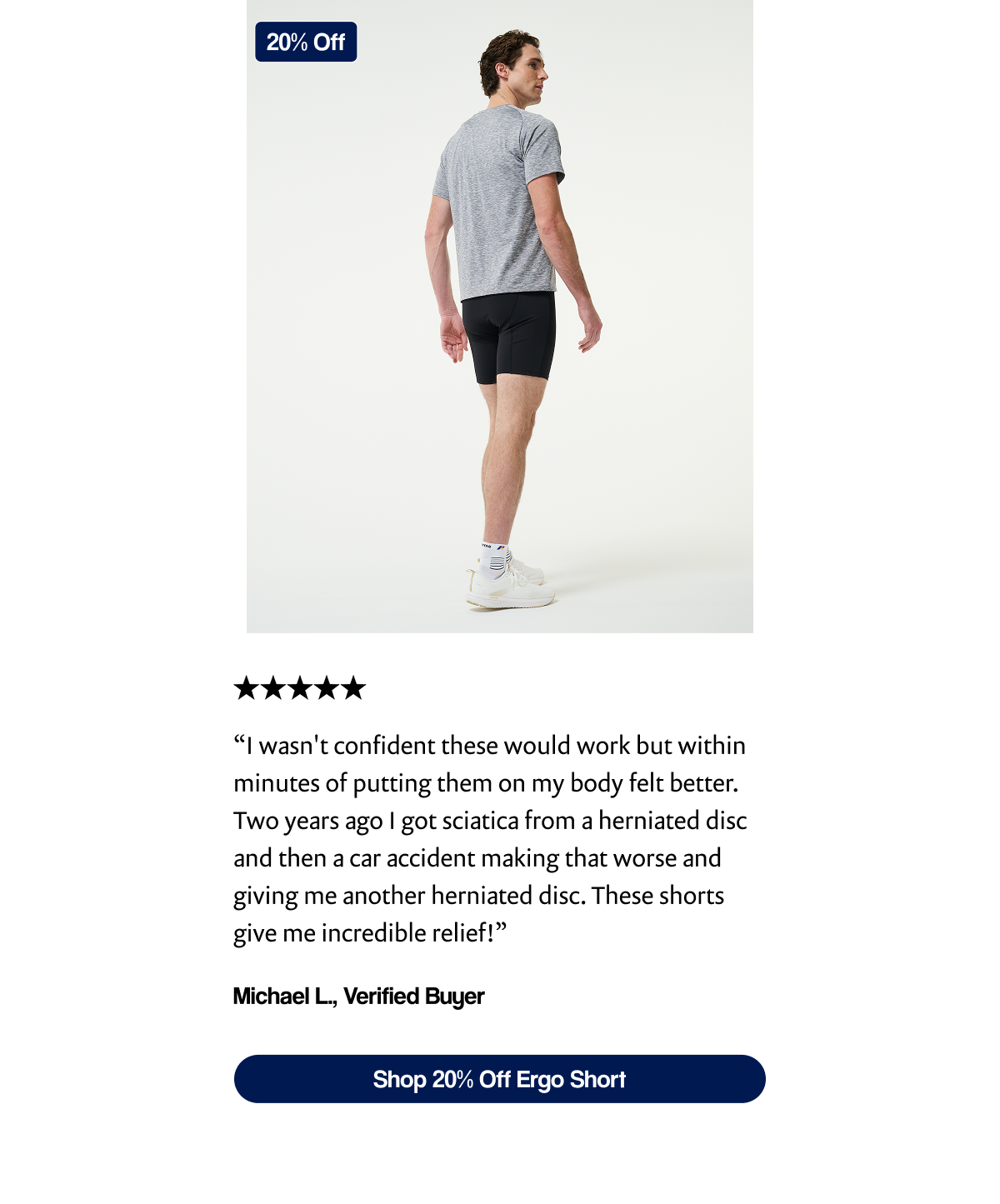 Shop 20% Off Ergo Short