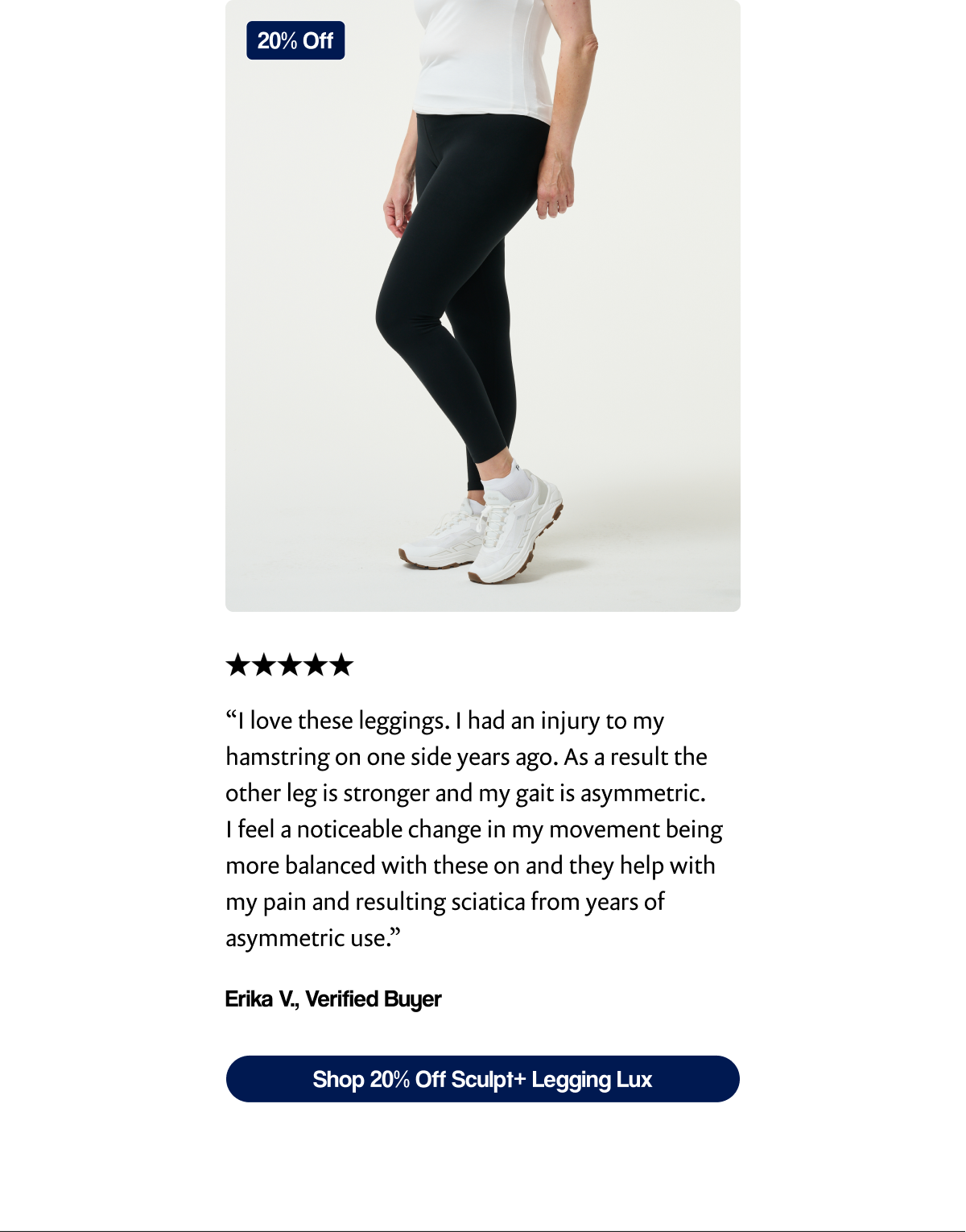 Shop 20% Off Sculpt+ Legging Lux