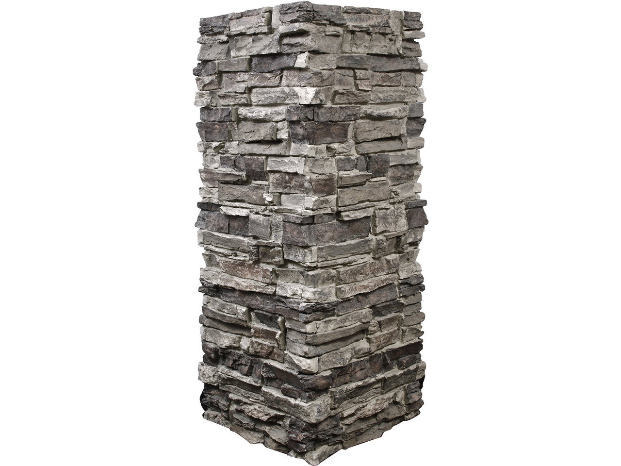 Image of Colorado Dry Stack Stone Column Wrap - Medium