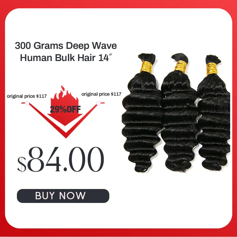 Clearance Sale 300 Grams Deep Wave Human Hair