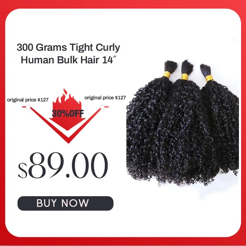 Clearance Sale 300 Grams Tight Curly Human Hair