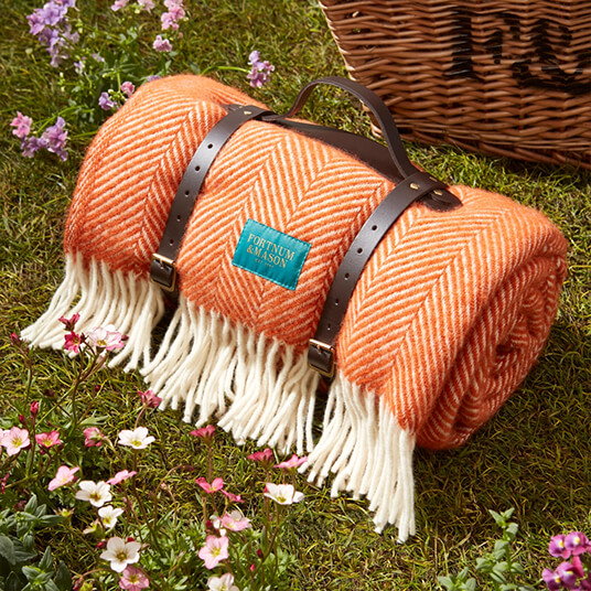 Tweedmill Polo Picnic Blanket, Cinnamon