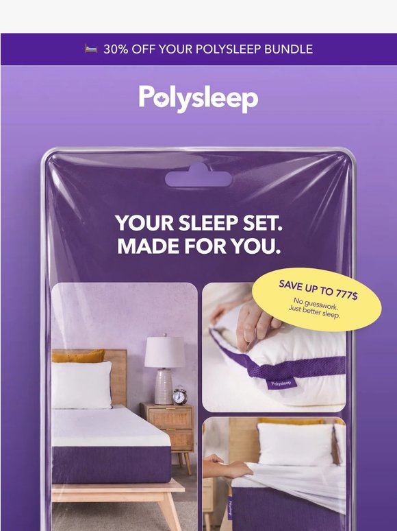 🛏️ Your perfect sleep set. Up to 30% off.