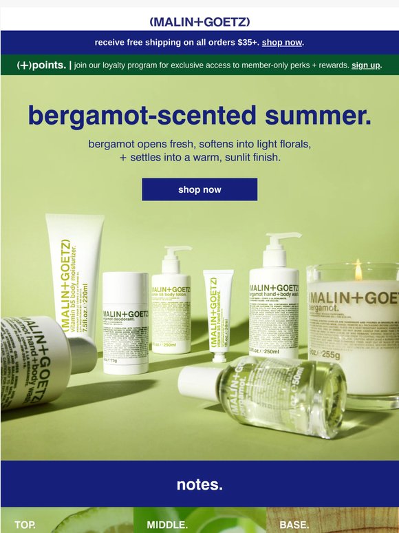 bergamot-scented summer.