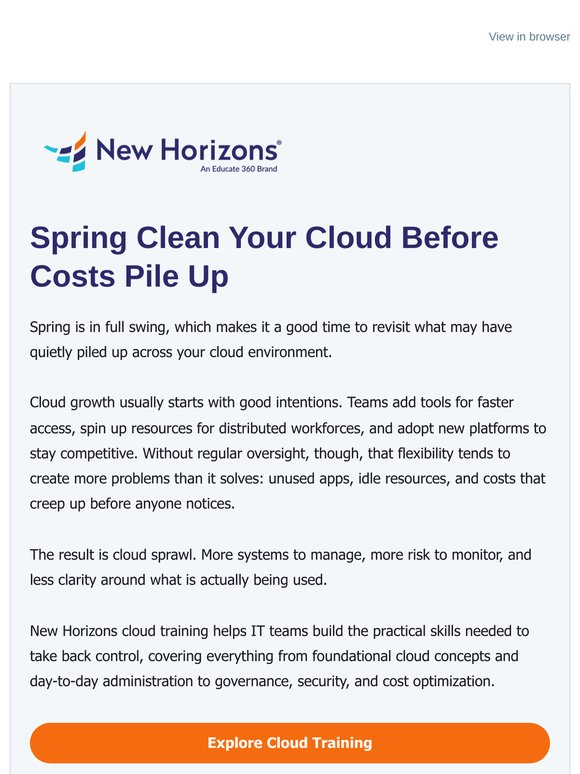 Cloud Training for Your Team