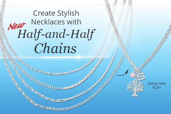 Create Stylish Necklaces with Half-and-Half Chains