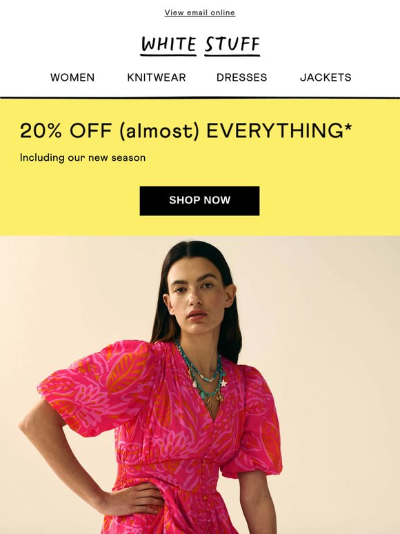 Your summer dress code: 20% off
