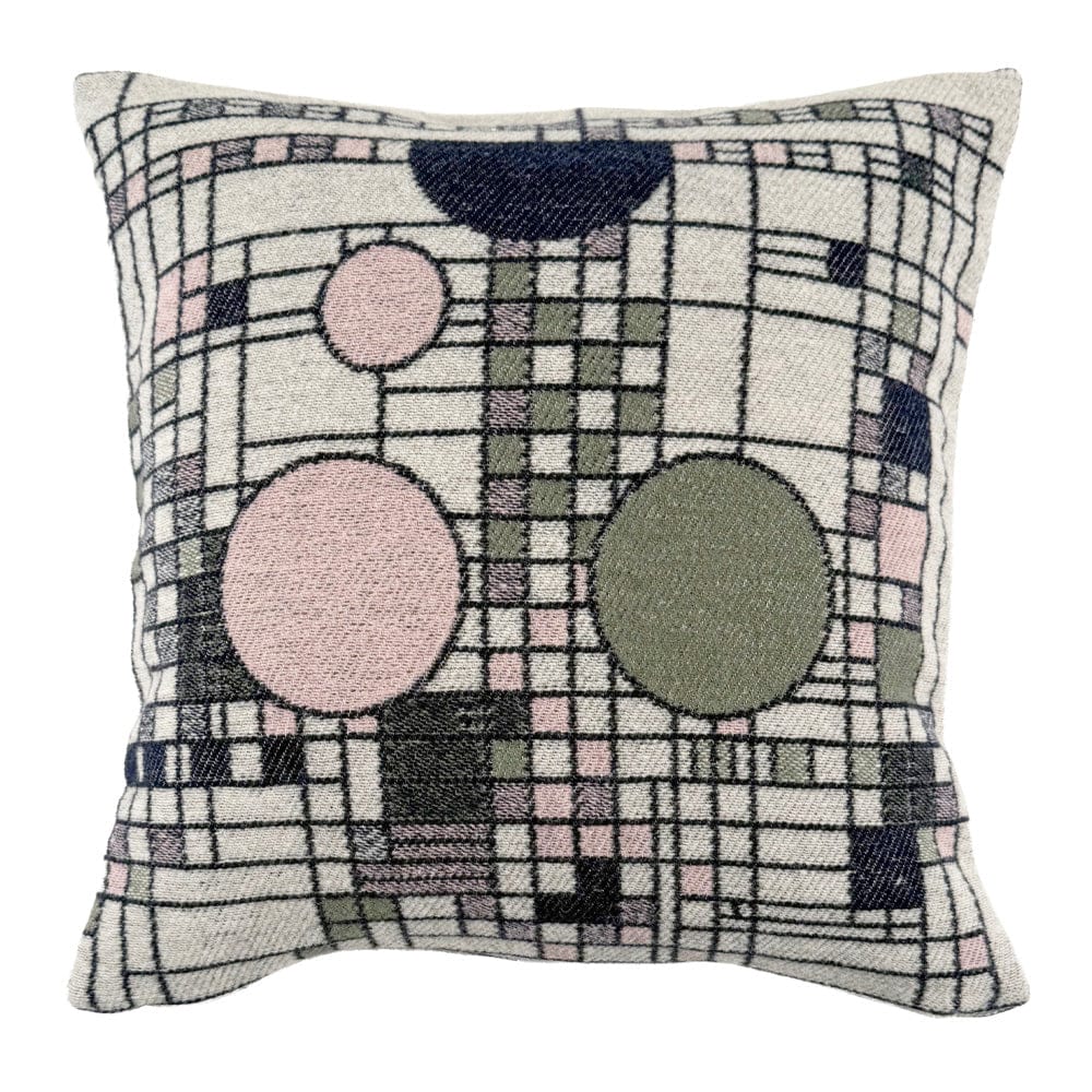 Image of Frank Lloyd Wright Coonley Playhouse Art Glass Pillow Case