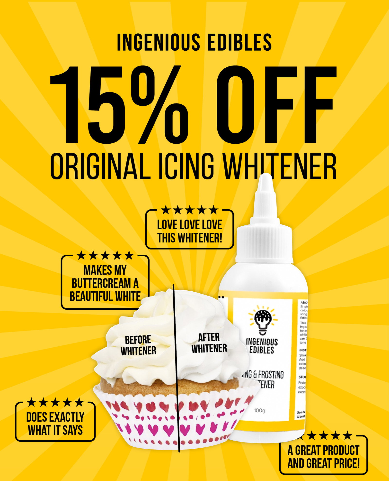 15% Off Original Icing Whitener