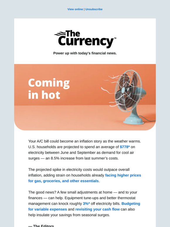 Summer power bills to average $778 🌡️