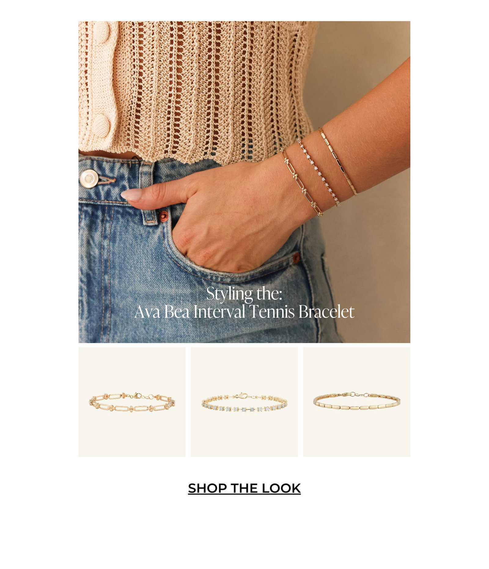 Styling the: Ava Bea Interval Tennis Bracelet | SHOP THE LOOK