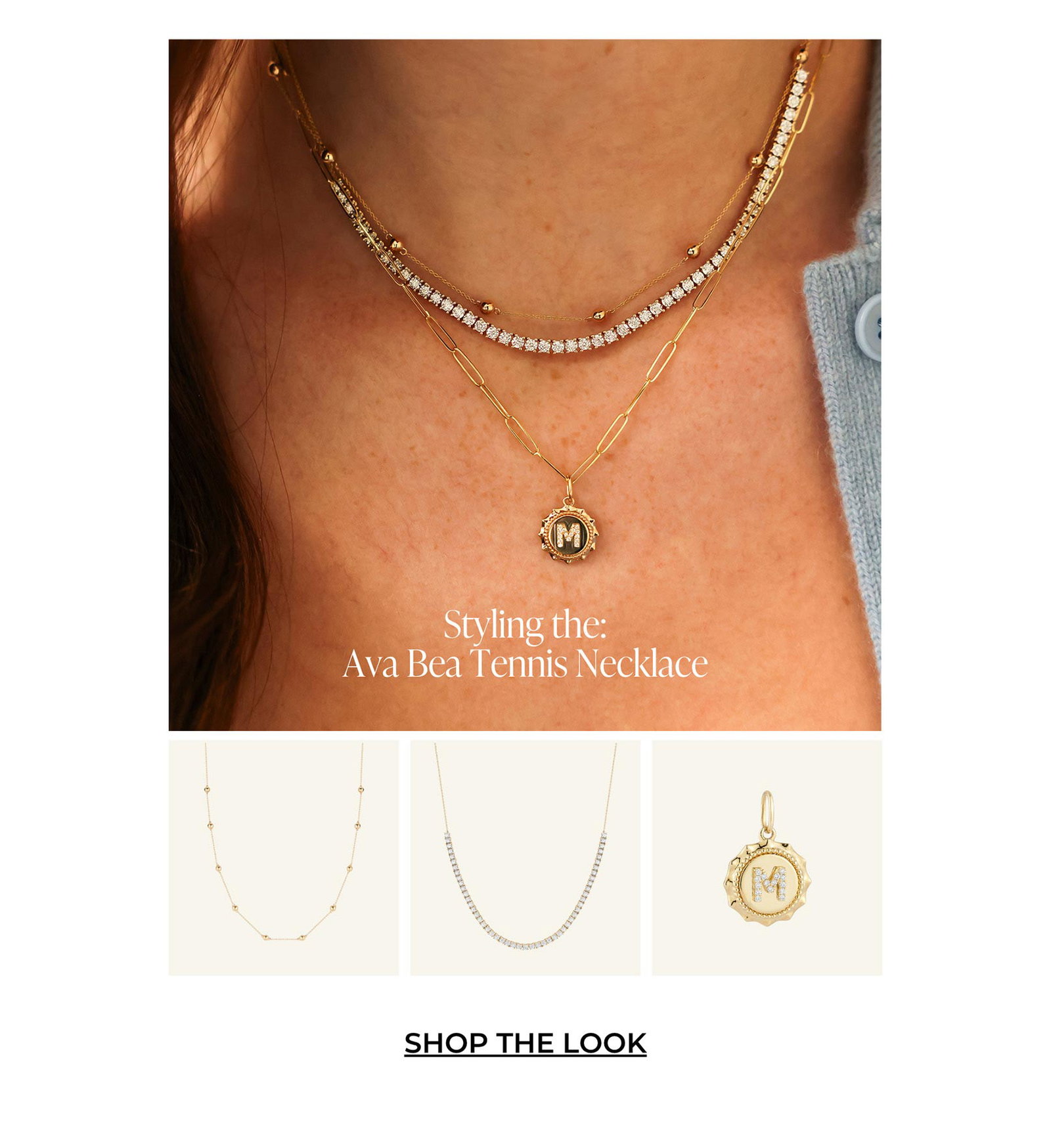 Styling the: Ava Bea Tennis Necklace | SHOP THE LOOK