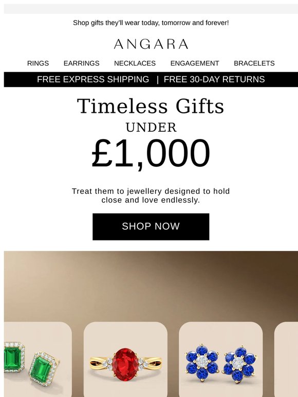 Gift-wrap Timeless Jewellery Under £1,000💖