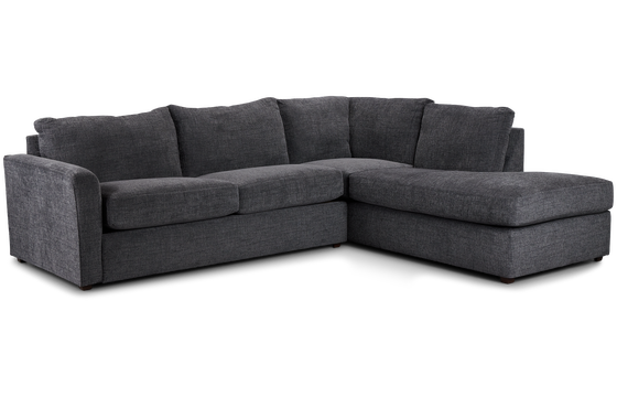 Maxie Dark Gray Micro Small Right Bumper Sectional