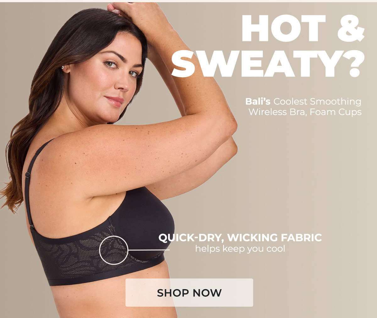 Bali Satin Tracings Underwire Minimizer Bra
