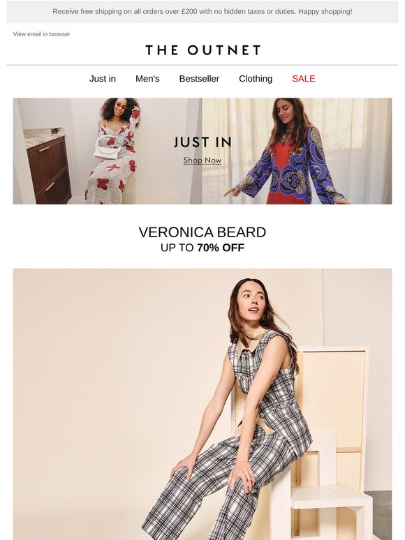 Just in featuring Veronica Beard