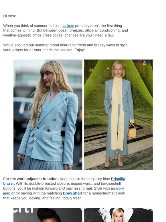 Summer jackets for every scenario