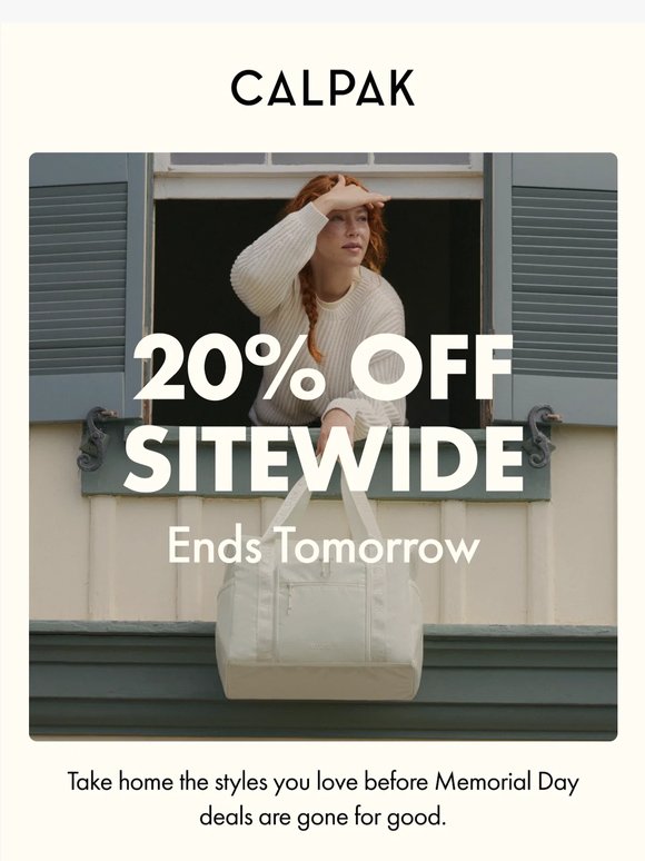 Final Hours: 20% Off Everything