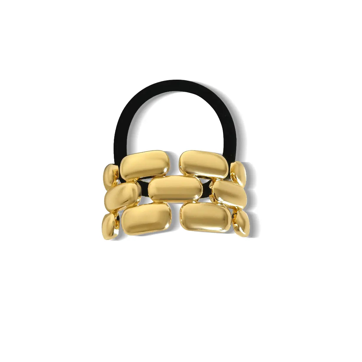 Gold Weave Metal Hair Tie