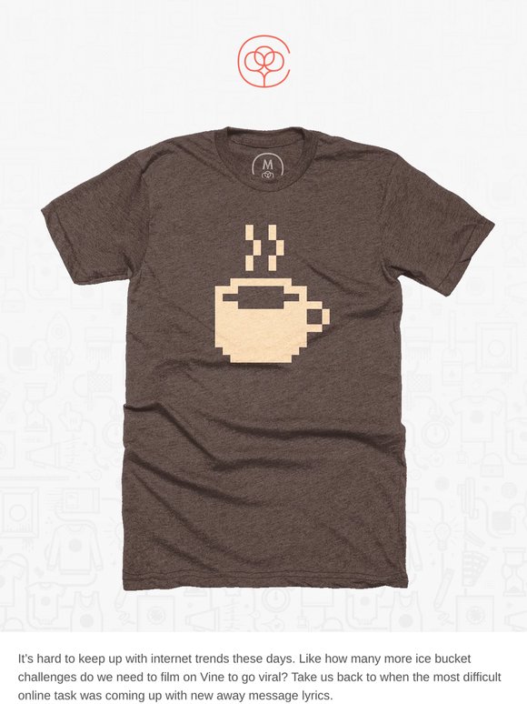 Shirt Club #018: Pixel Coffee by Pixelivery