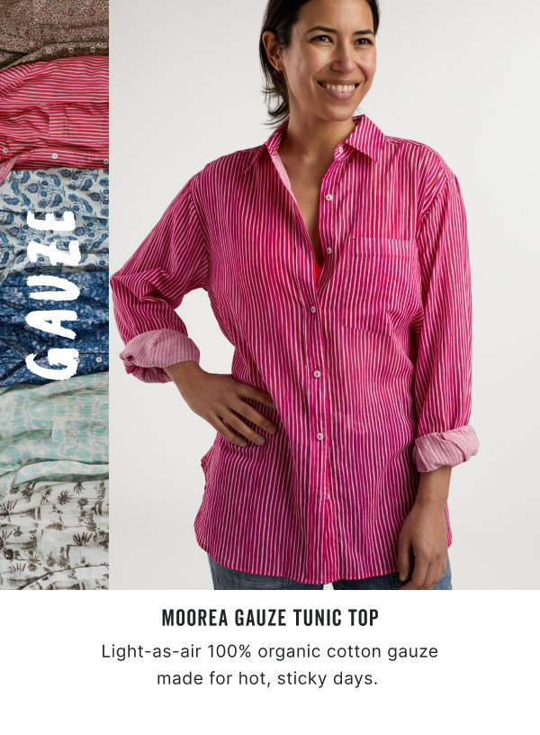 Shop the Moorea Gauze Tunic Top