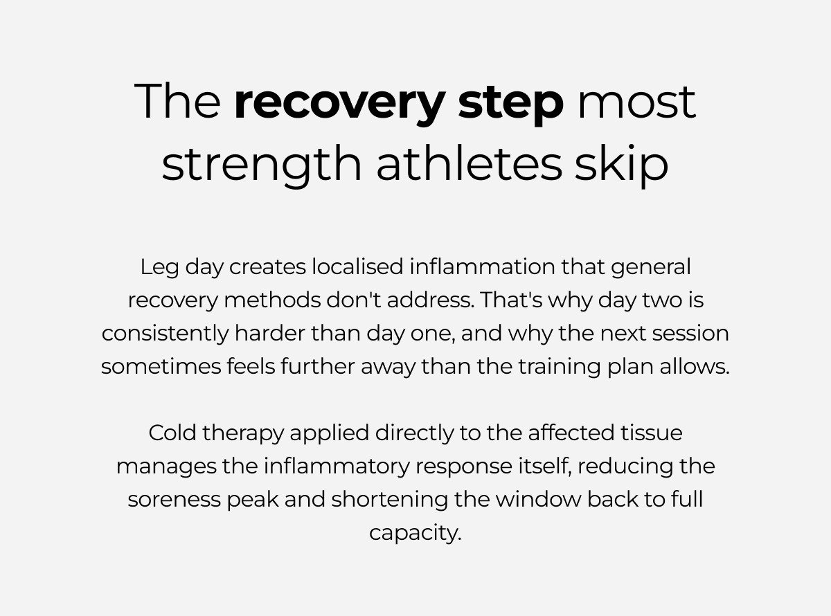 The recovery step most strength athletes skips