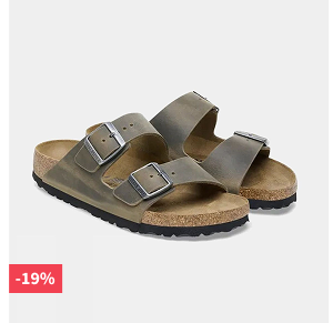 Mens Arizona Oiled Leather Sandals