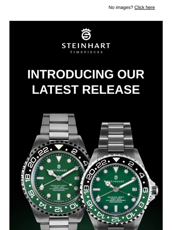 New Ocean GMT nova Green, Available in 39 mm & 42 mm