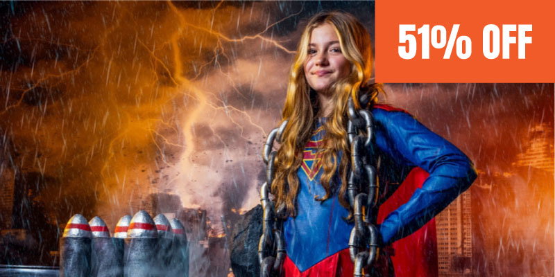 Superhero Photoshoot £89 save 51%
