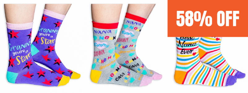 Best Grandma Socks Gift Set £9.99 save 58%