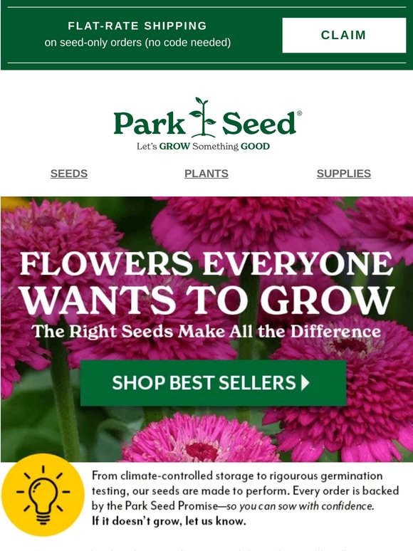 Big Blooms. Best Sellers. Better Hurry.