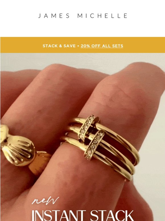 New Crystal Ring Stack ✨