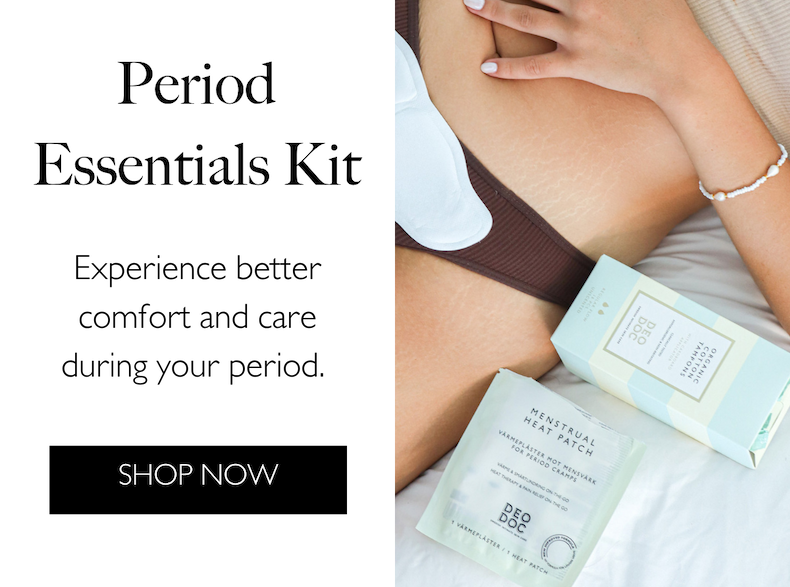 Period Essentials Kit. Experience better comfort and care during your period. Shop Now.