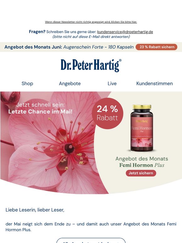 Jetzt schnell sein: Letzte Chance im Mai 🌸
