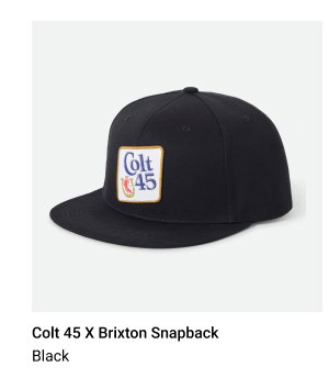 COLT 45 X BRIXTON SNAPBACK