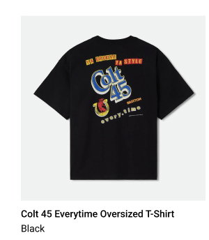 COLT 45 EVERYTIME OVERSIZED T-SHIRT
