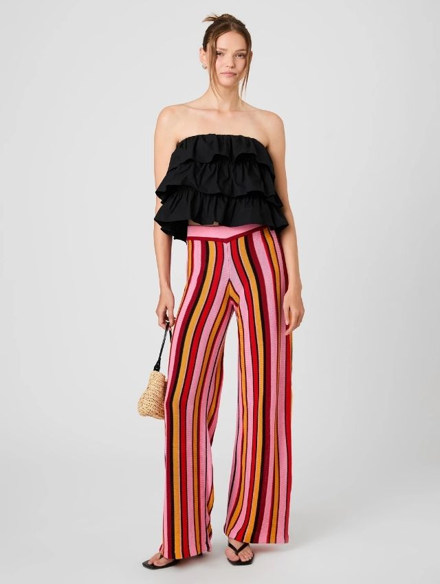 MOTLEY KNIT FLARE PANTS