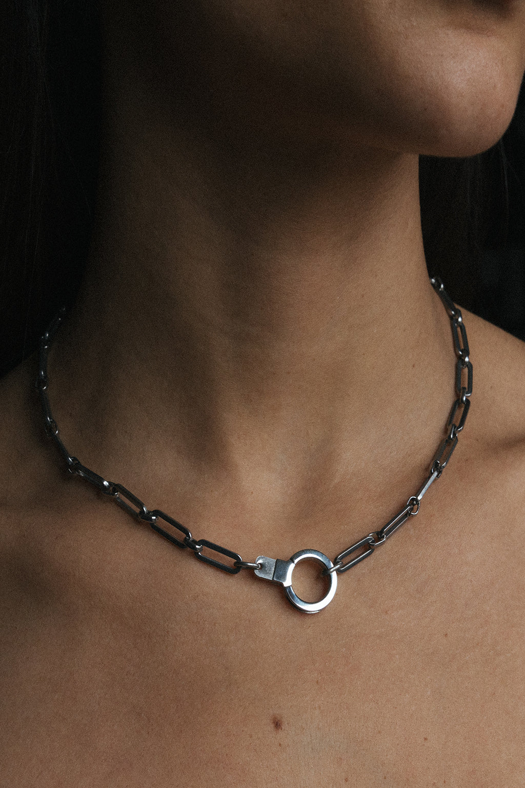 Image of holding it all together chain cuff keeper necklace