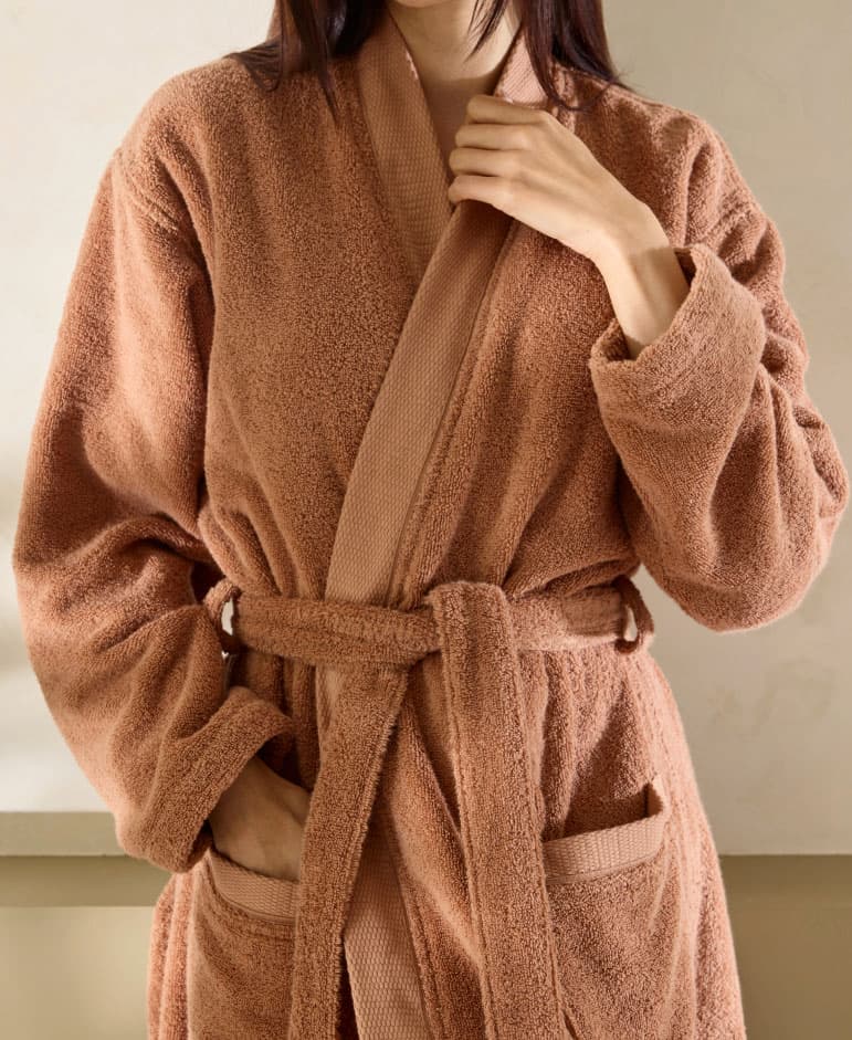 Peignoir de bain Narumi terre d'argile