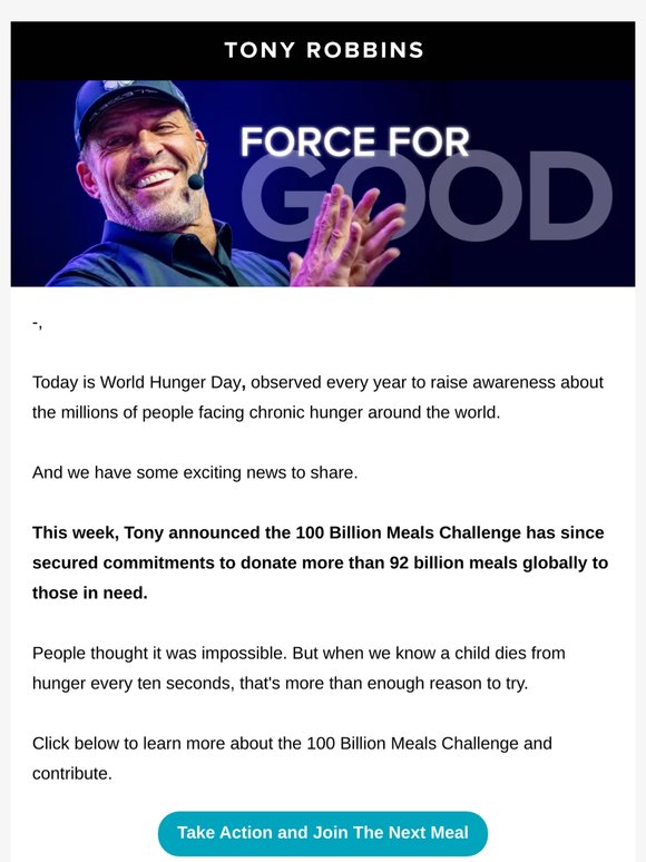 🌱 Exciting announcement from Tony