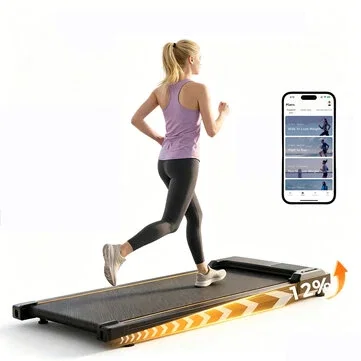 [EU Direct] Formill FT31 Walking Pad with 12% Auto Incline, 6km/h Under Desk Treadmill for Home Office, Smart APP Control & Remote, LED Display, Space Saving