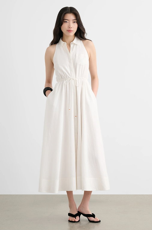 Tiana Sleeveless Shirt Dress