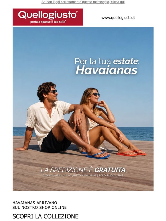Havaianas online 🔥 Spedizione gratis fino a domenica.