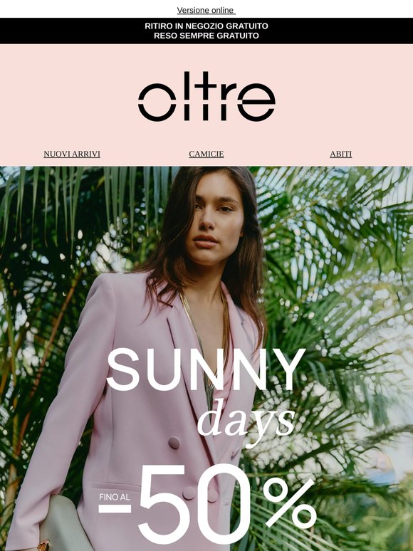 CONTINUANO I SUNNY DAYS | Fino al -50% ☀️