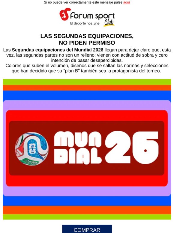 MUNDIAL 2026, Segundas equipaciones: ¡Camisetas con actitud!