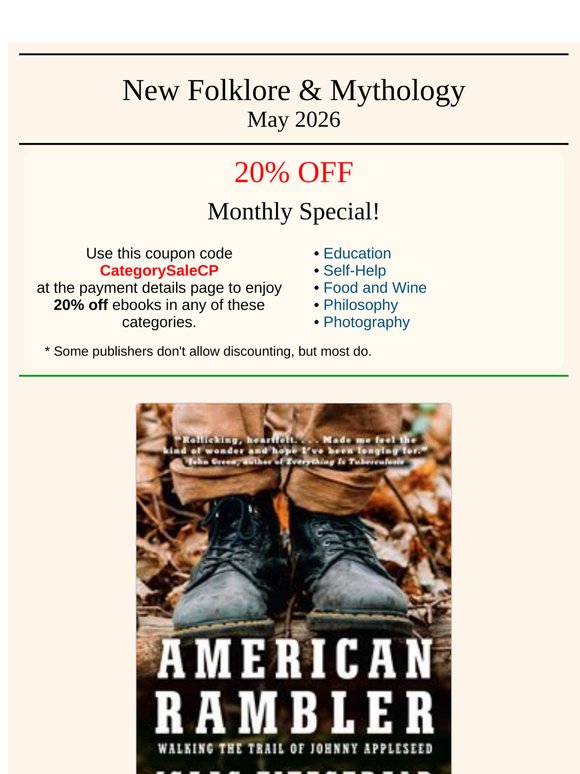 New Folklore and Mythology: American Rambler, Johnny Appleseed