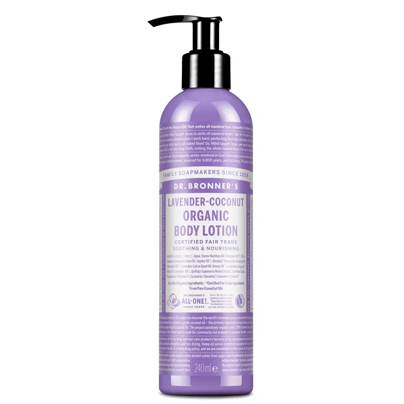 Image of Dr Bronner's Lavender Coconut Organic Body Lotion 240ml
